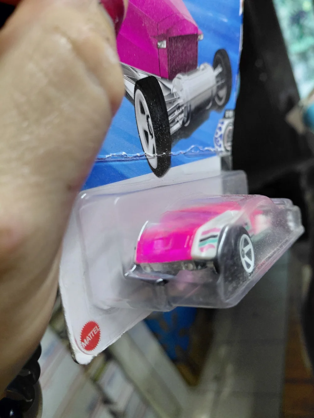 the Hot Wheels Hi-Roller (Pink/White variant) from the 2025 Rod Squad series (nu